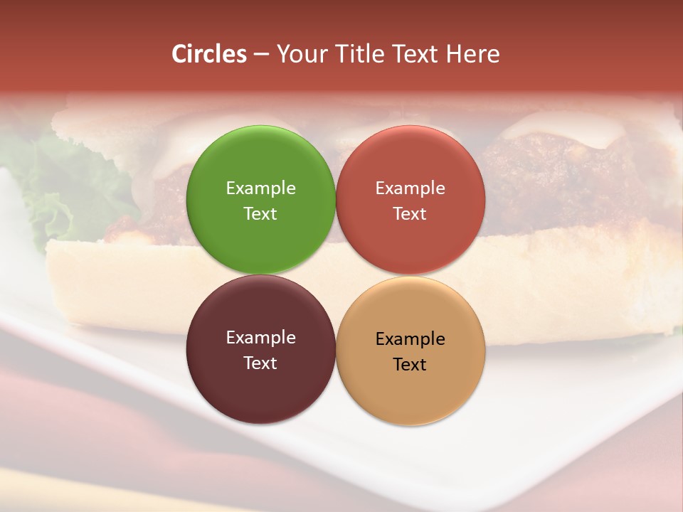 Meatballs Sandwich Aromatic Italian Recipe Perfect And Exquisite PowerPoint Template