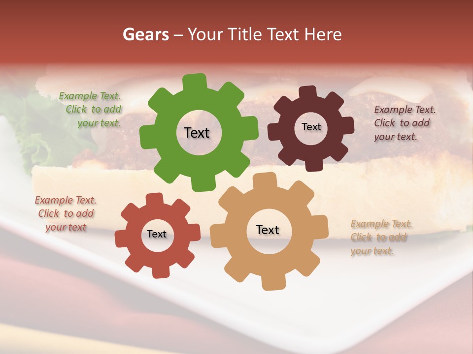 Meatballs Sandwich Aromatic Italian Recipe Perfect And Exquisite PowerPoint Template