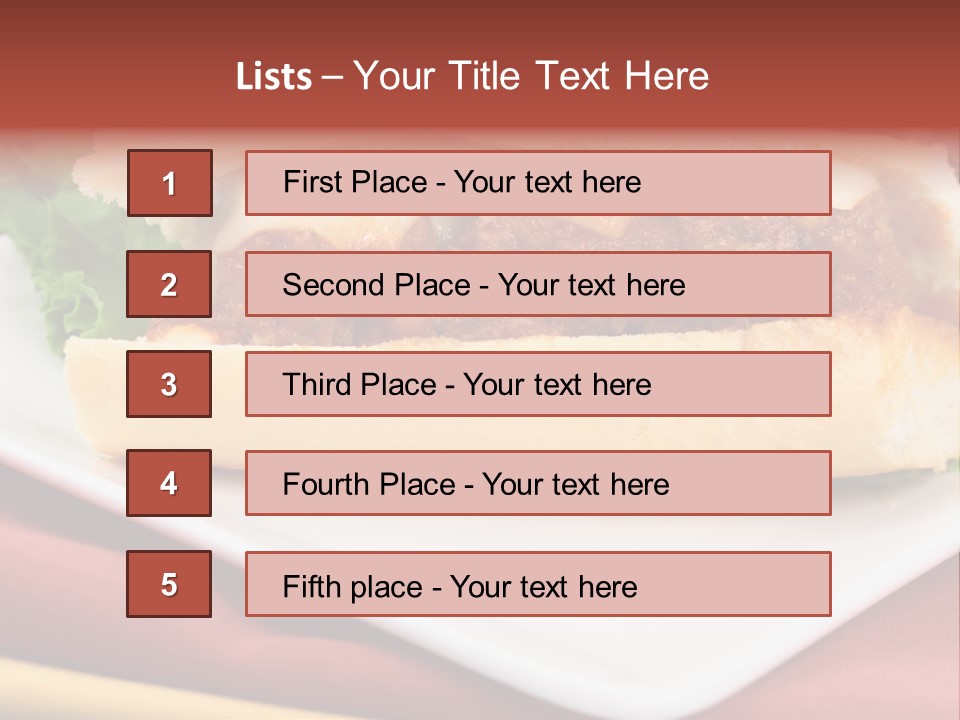 Meatballs Sandwich Aromatic Italian Recipe Perfect And Exquisite PowerPoint Template