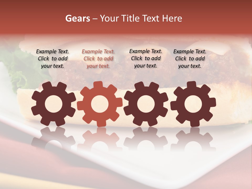 Meatballs Sandwich Aromatic Italian Recipe Perfect And Exquisite PowerPoint Template