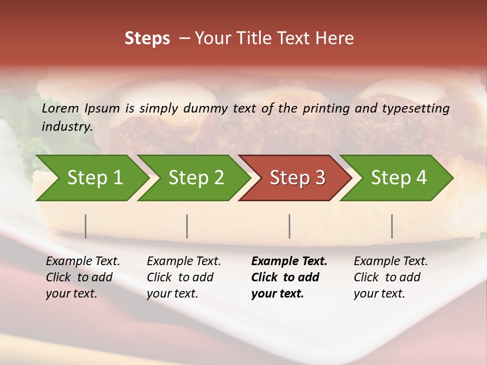 Meatballs Sandwich Aromatic Italian Recipe Perfect And Exquisite PowerPoint Template