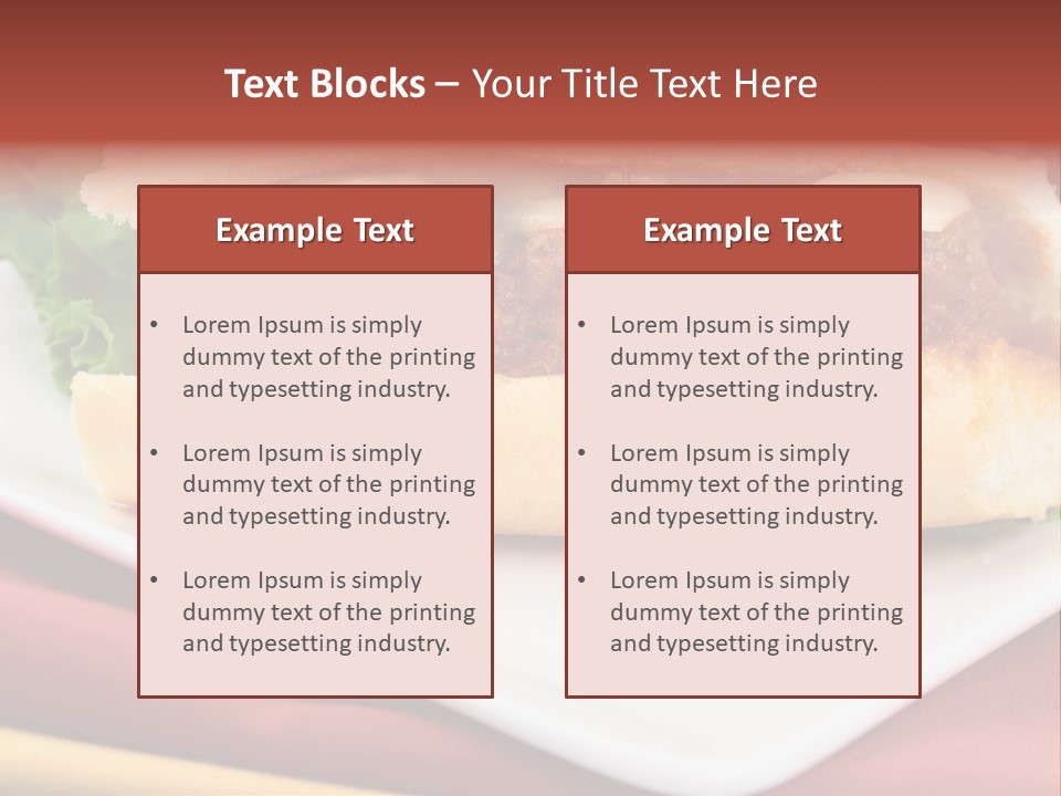 Meatballs Sandwich Aromatic Italian Recipe Perfect And Exquisite PowerPoint Template