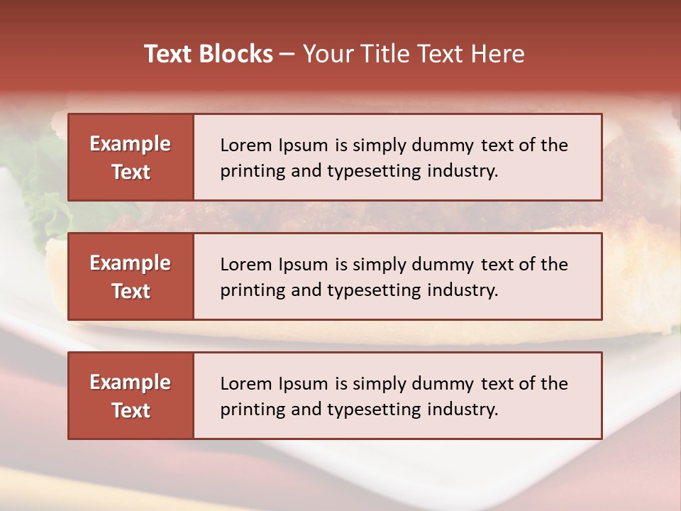 Meatballs Sandwich Aromatic Italian Recipe Perfect And Exquisite PowerPoint Template