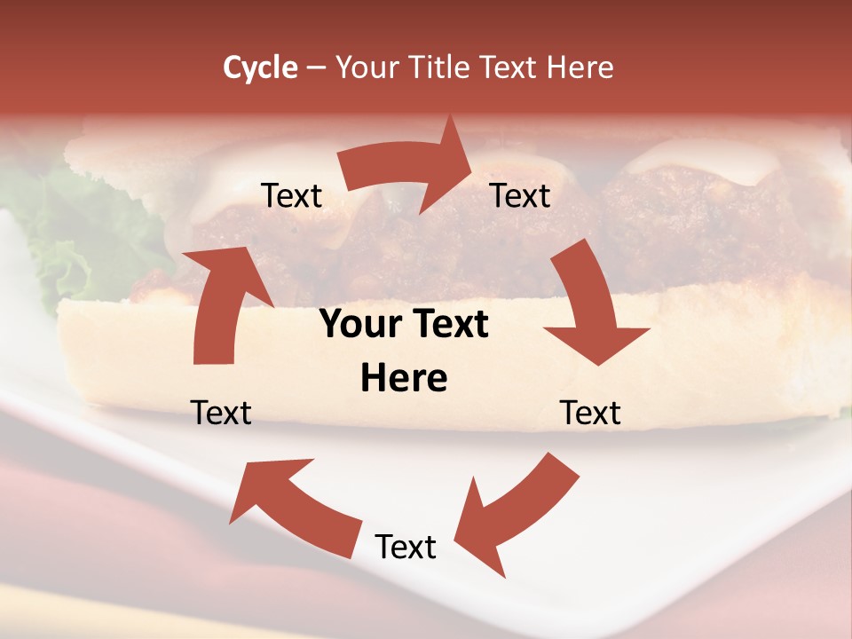 Meatballs Sandwich Aromatic Italian Recipe Perfect And Exquisite PowerPoint Template