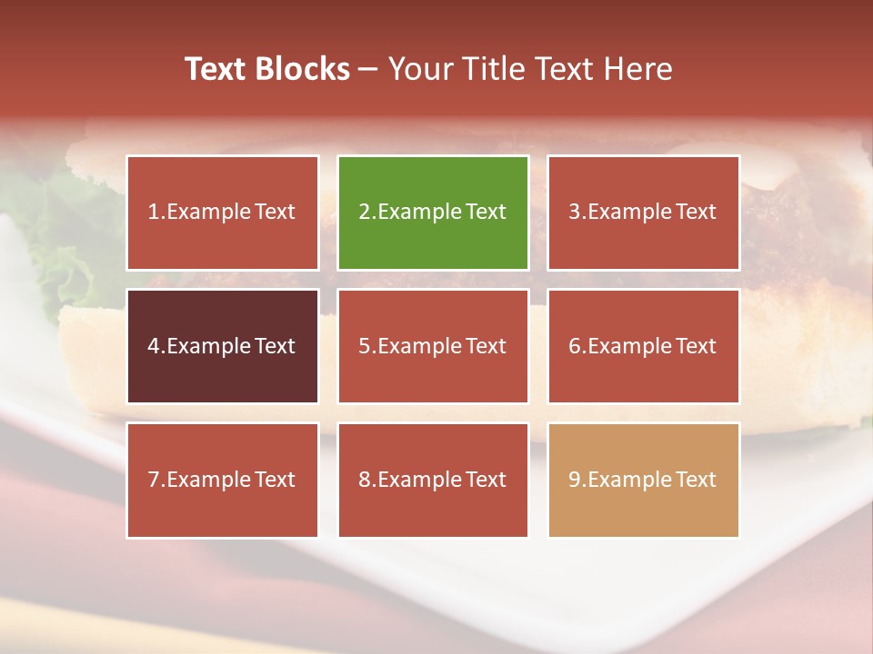 Meatballs Sandwich Aromatic Italian Recipe Perfect And Exquisite PowerPoint Template