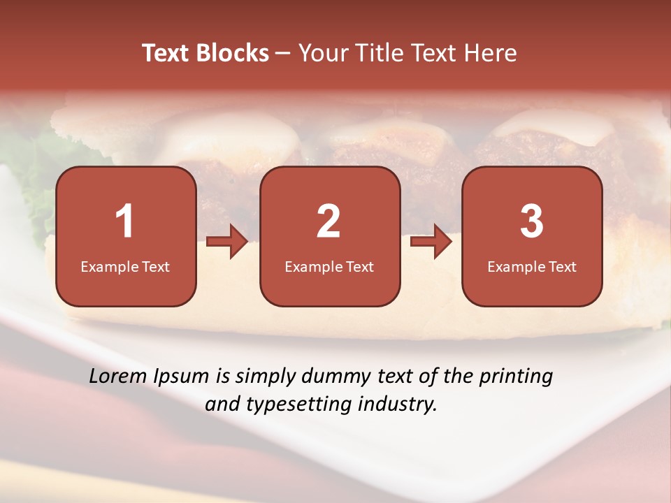 Meatballs Sandwich Aromatic Italian Recipe Perfect And Exquisite PowerPoint Template