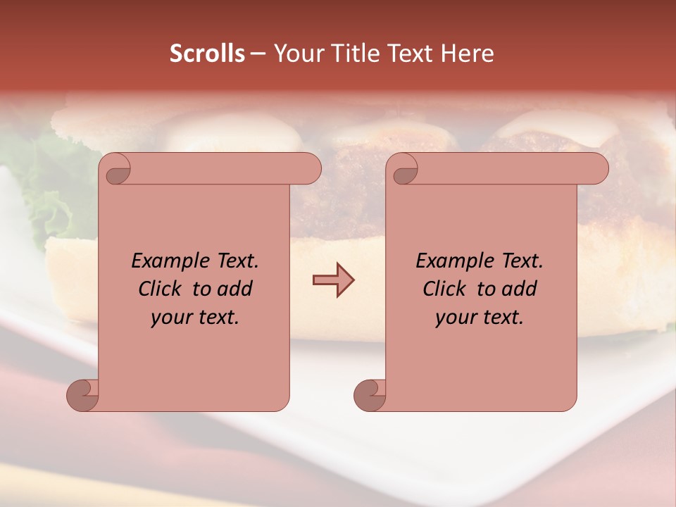 Meatballs Sandwich Aromatic Italian Recipe Perfect And Exquisite PowerPoint Template