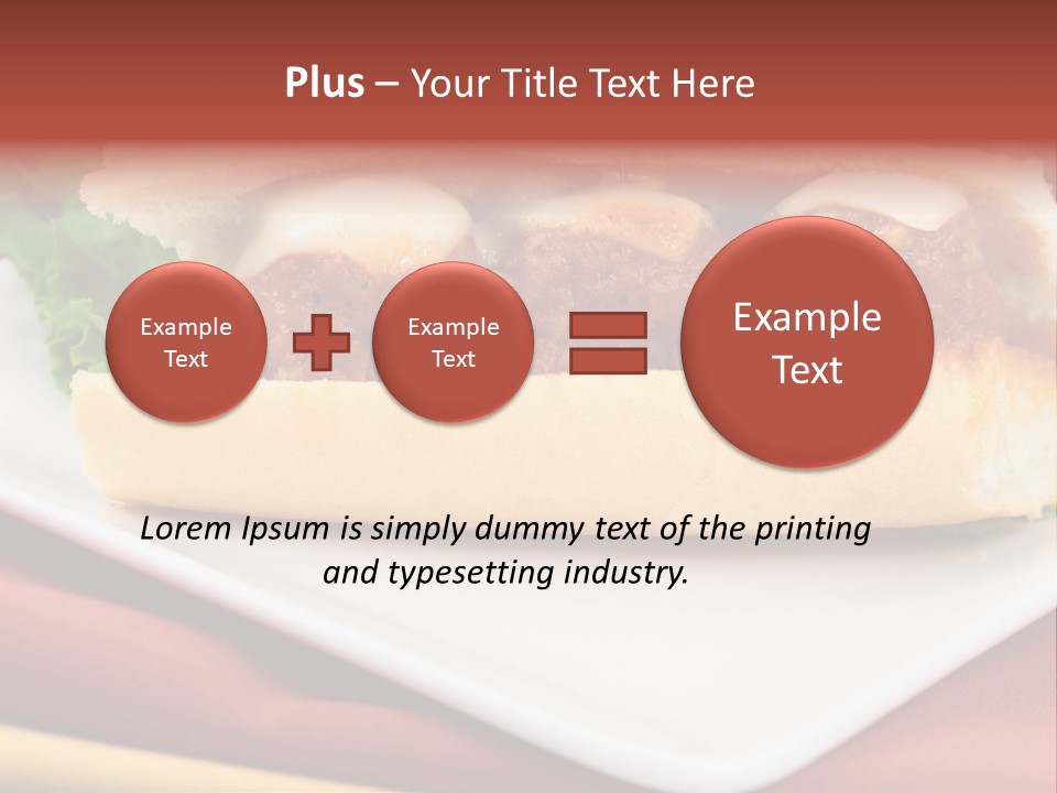 Meatballs Sandwich Aromatic Italian Recipe Perfect And Exquisite PowerPoint Template