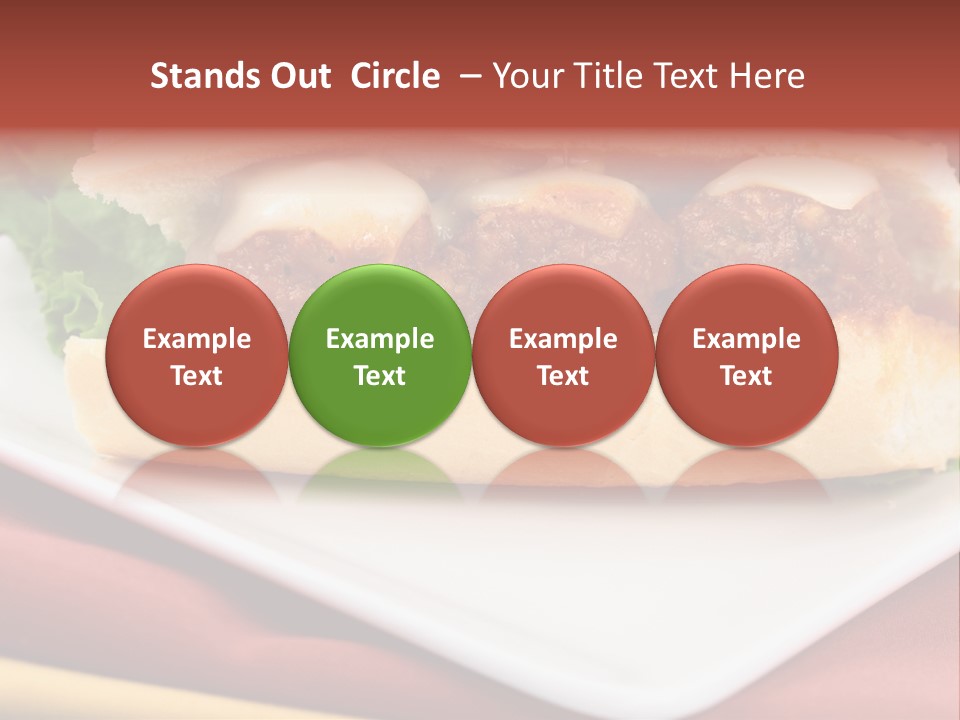 Meatballs Sandwich Aromatic Italian Recipe Perfect And Exquisite PowerPoint Template