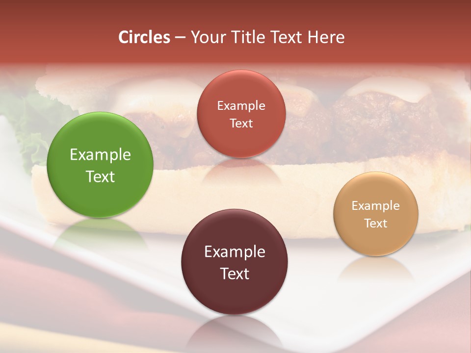 Meatballs Sandwich Aromatic Italian Recipe Perfect And Exquisite PowerPoint Template