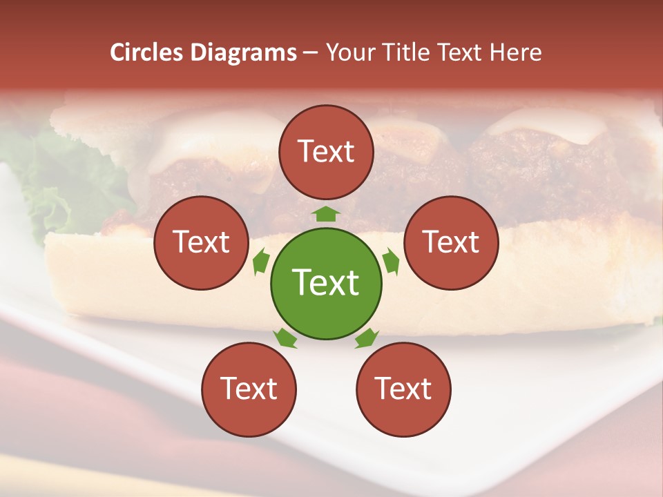 Meatballs Sandwich Aromatic Italian Recipe Perfect And Exquisite PowerPoint Template