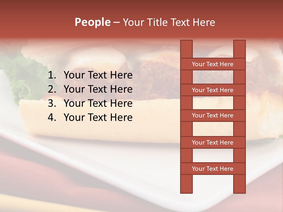 Meatballs Sandwich Aromatic Italian Recipe Perfect And Exquisite PowerPoint Template