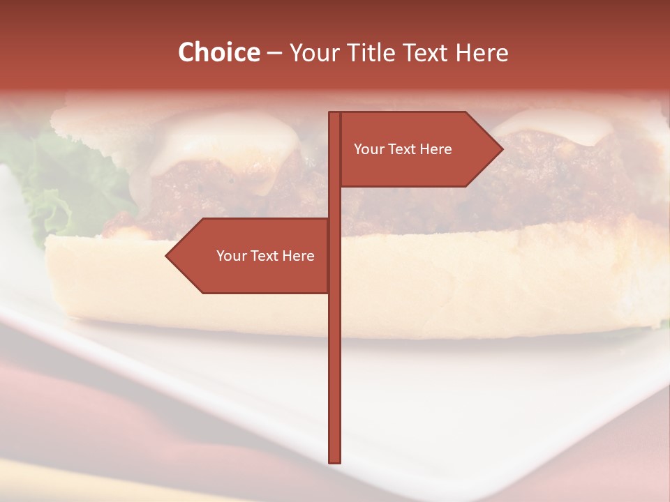 Meatballs Sandwich Aromatic Italian Recipe Perfect And Exquisite PowerPoint Template
