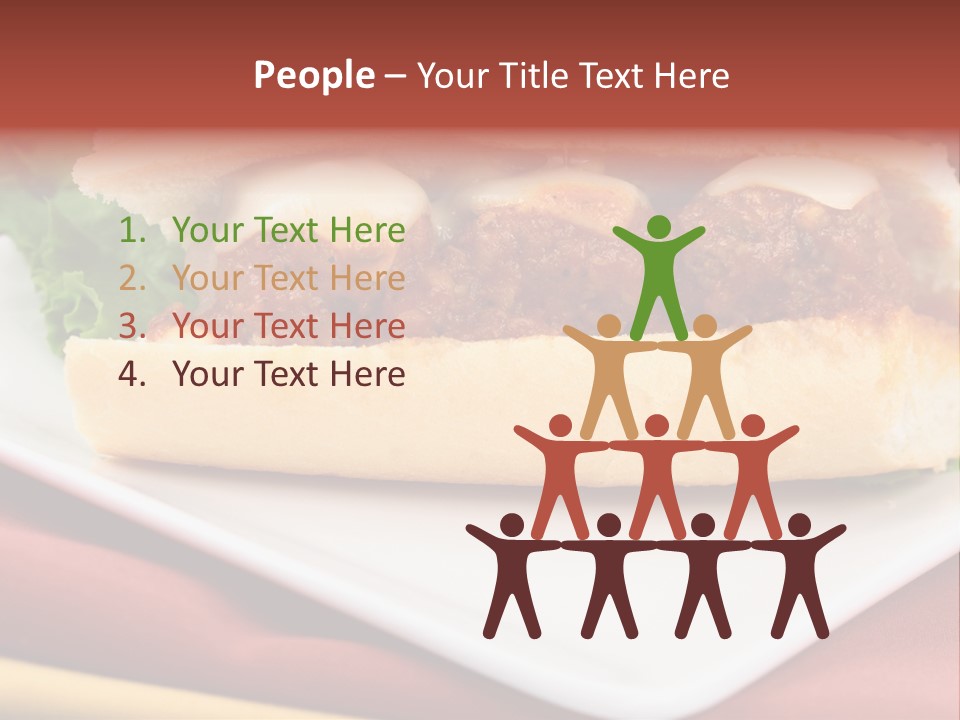 Meatballs Sandwich Aromatic Italian Recipe Perfect And Exquisite PowerPoint Template