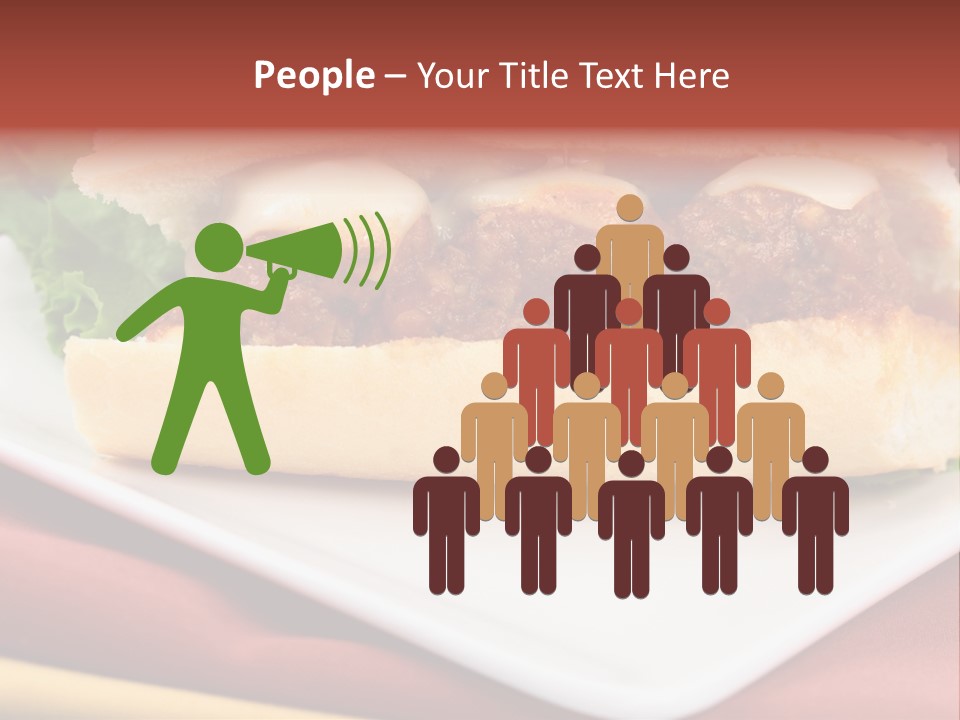 Meatballs Sandwich Aromatic Italian Recipe Perfect And Exquisite PowerPoint Template