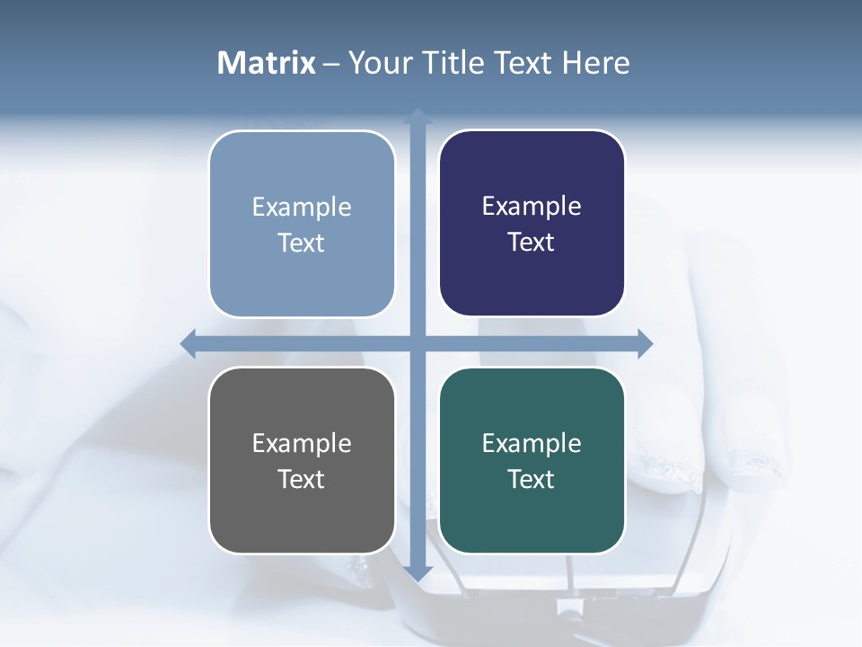 A Person Holding A Computer Mouse In Their Hand PowerPoint Template