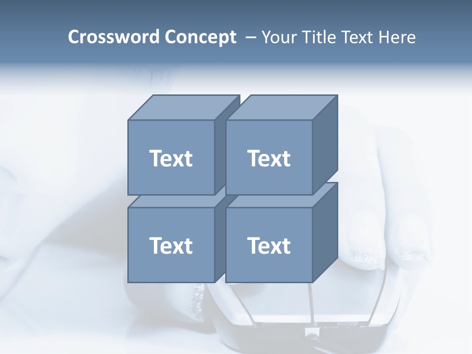 A Person Holding A Computer Mouse In Their Hand PowerPoint Template