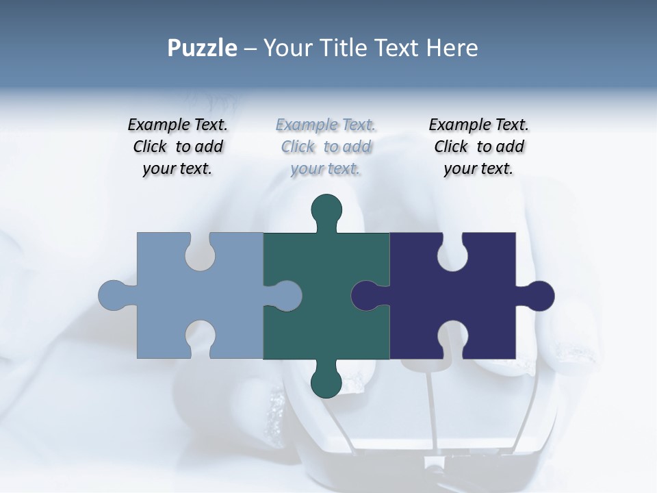 A Person Holding A Computer Mouse In Their Hand PowerPoint Template