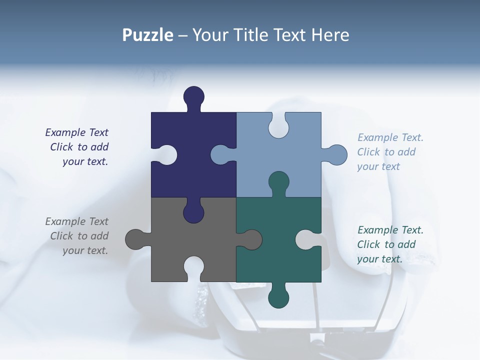 A Person Holding A Computer Mouse In Their Hand PowerPoint Template