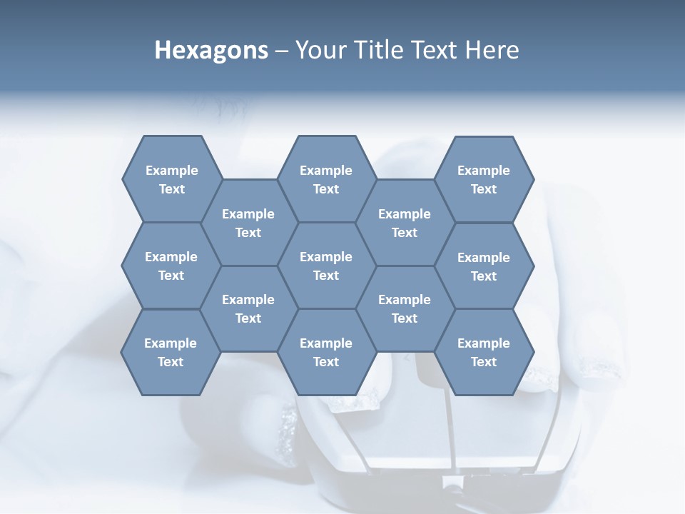 A Person Holding A Computer Mouse In Their Hand PowerPoint Template