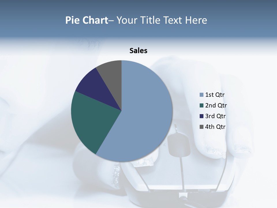 A Person Holding A Computer Mouse In Their Hand PowerPoint Template