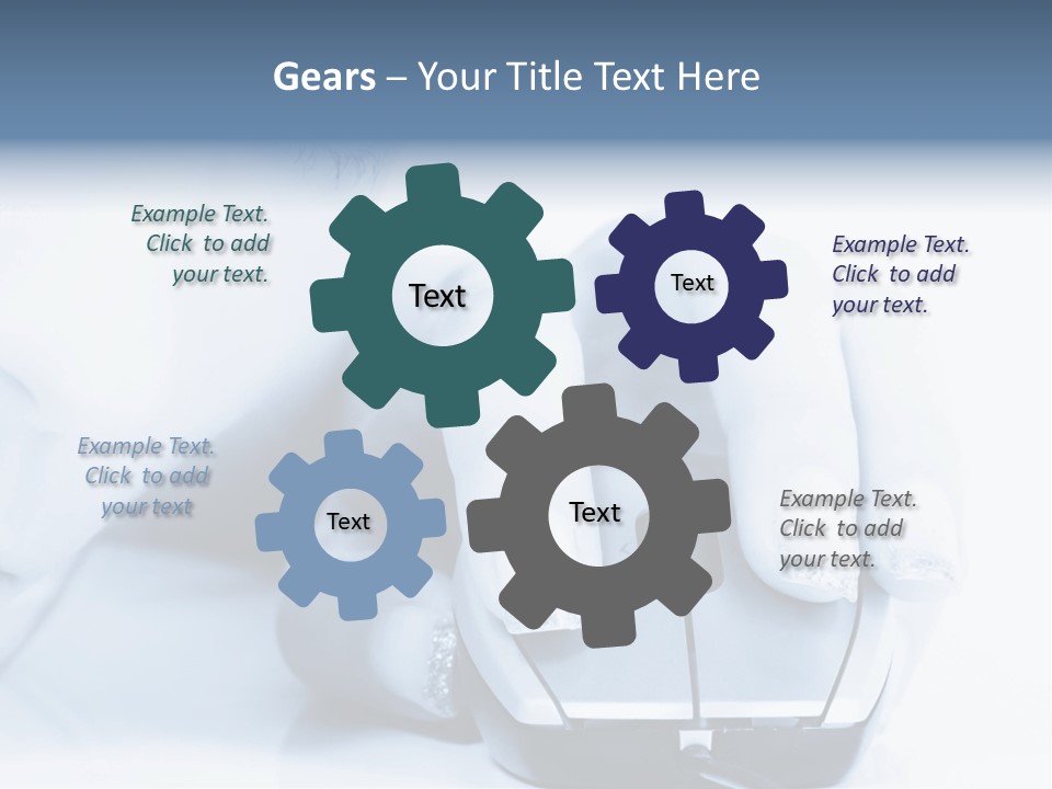 A Person Holding A Computer Mouse In Their Hand PowerPoint Template