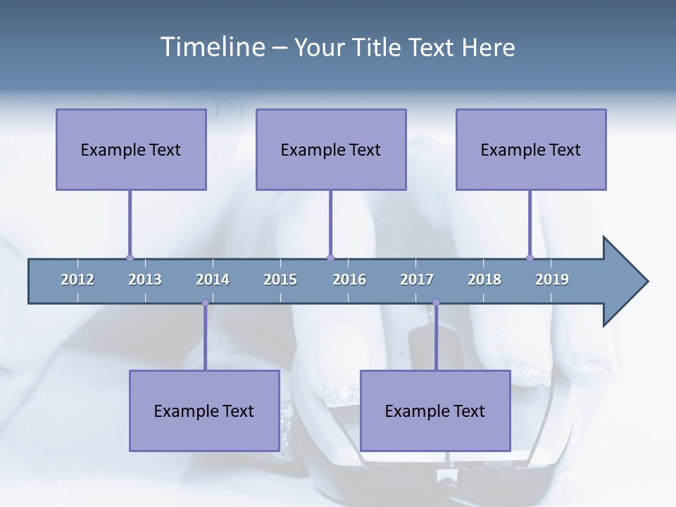 A Person Holding A Computer Mouse In Their Hand PowerPoint Template