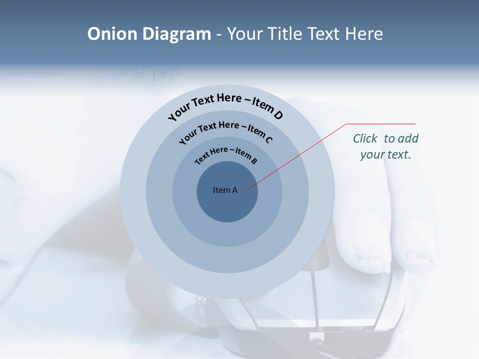A Person Holding A Computer Mouse In Their Hand PowerPoint Template