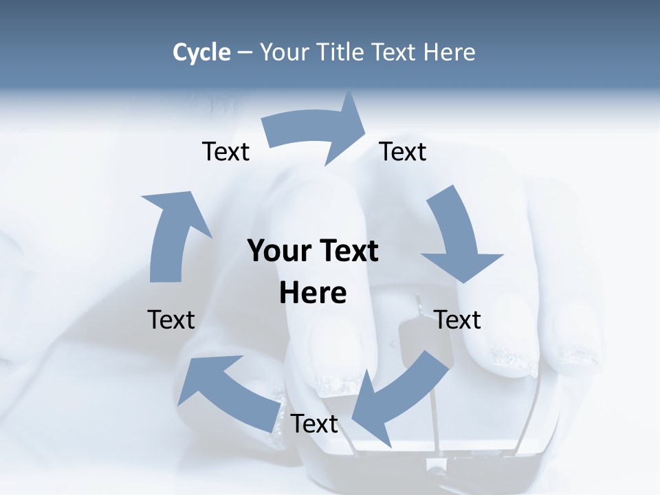 A Person Holding A Computer Mouse In Their Hand PowerPoint Template