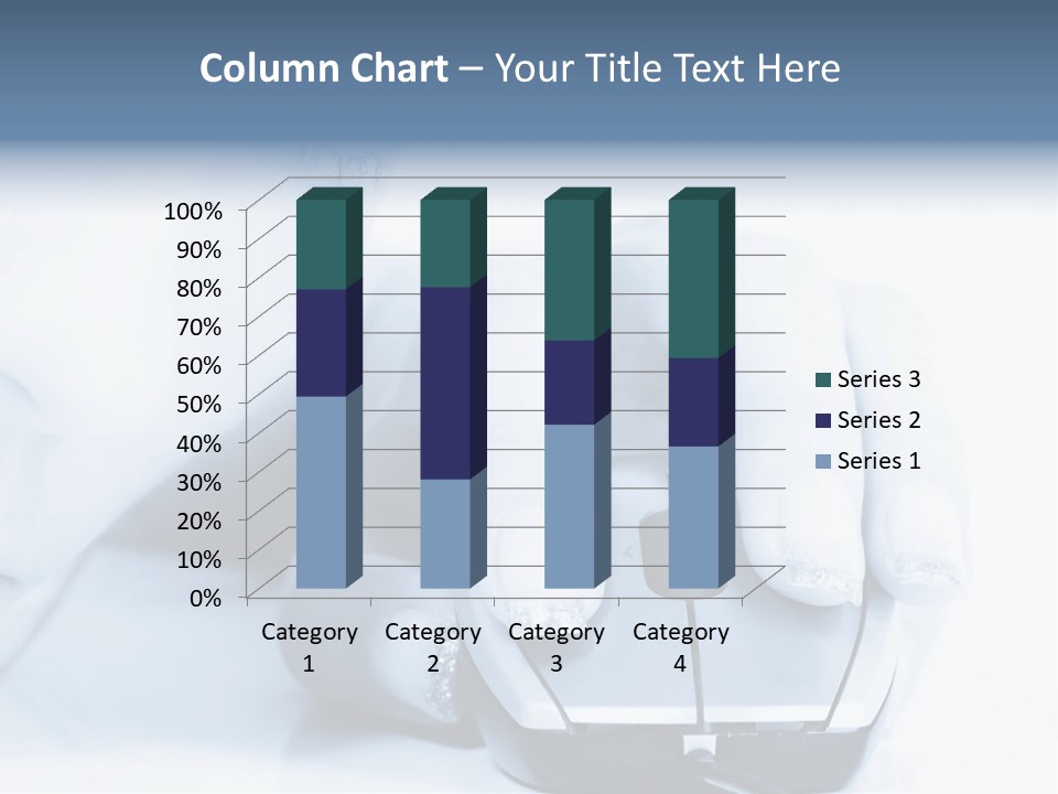 A Person Holding A Computer Mouse In Their Hand PowerPoint Template