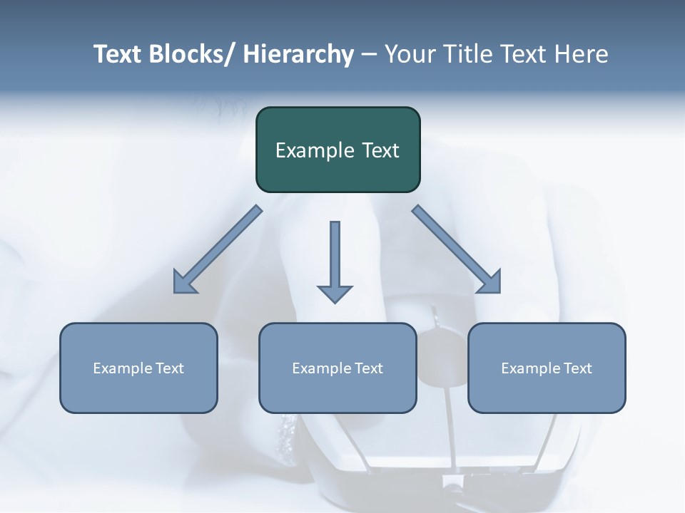 A Person Holding A Computer Mouse In Their Hand PowerPoint Template