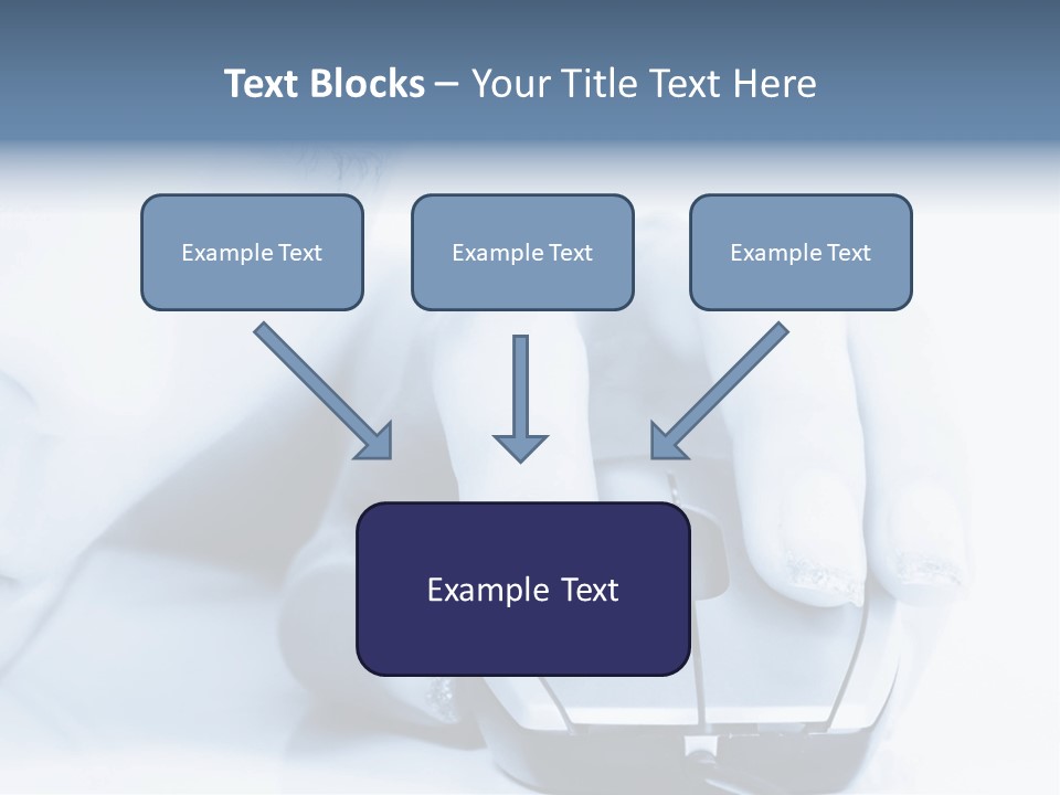 A Person Holding A Computer Mouse In Their Hand PowerPoint Template