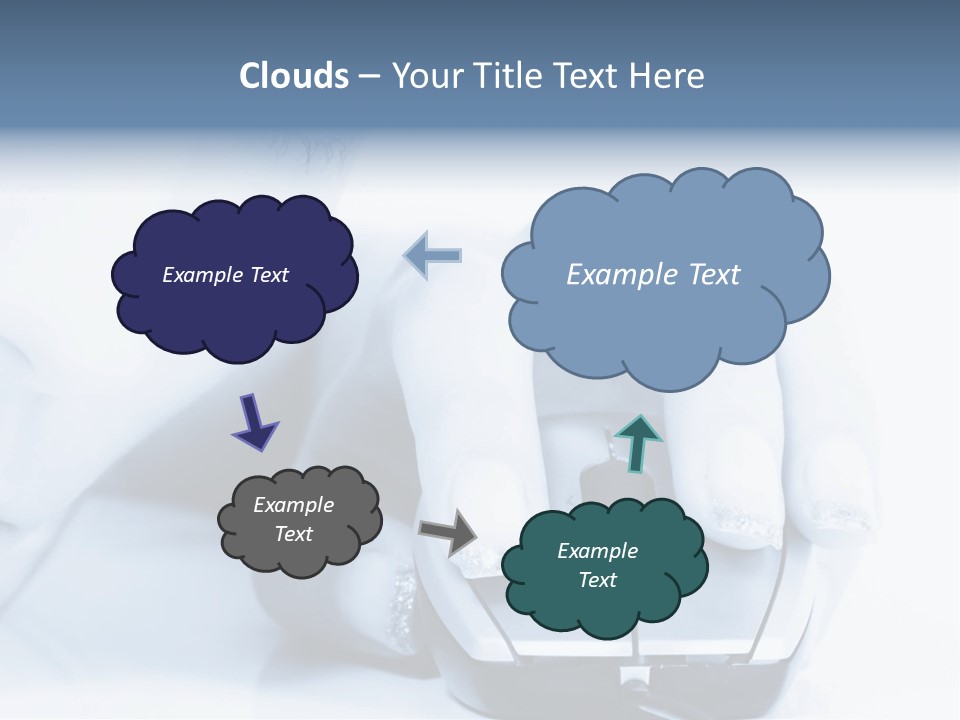 A Person Holding A Computer Mouse In Their Hand PowerPoint Template