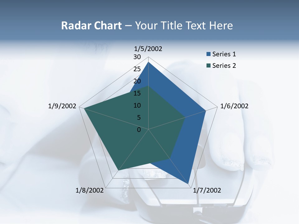 A Person Holding A Computer Mouse In Their Hand PowerPoint Template