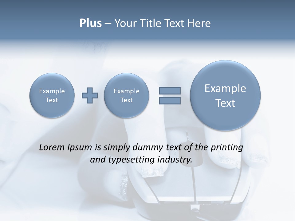 A Person Holding A Computer Mouse In Their Hand PowerPoint Template