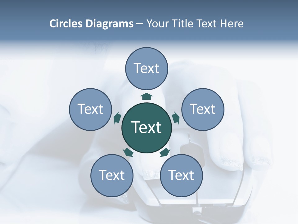 A Person Holding A Computer Mouse In Their Hand PowerPoint Template