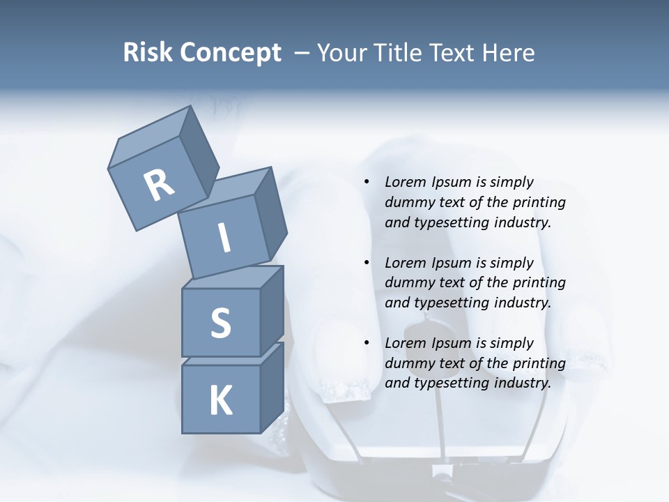 A Person Holding A Computer Mouse In Their Hand PowerPoint Template