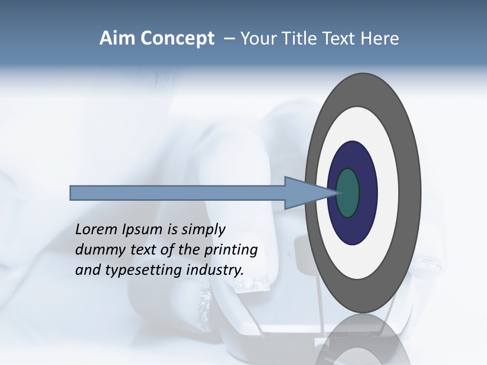 A Person Holding A Computer Mouse In Their Hand PowerPoint Template