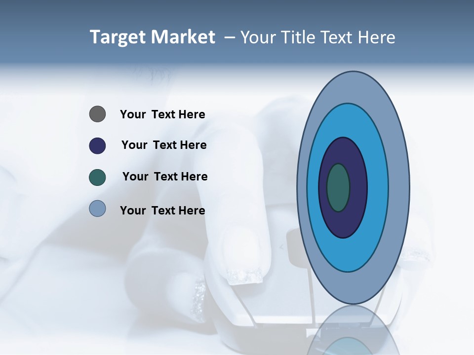 A Person Holding A Computer Mouse In Their Hand PowerPoint Template