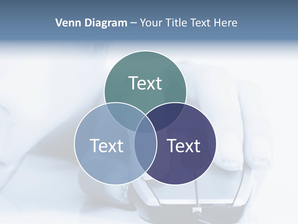 A Person Holding A Computer Mouse In Their Hand PowerPoint Template