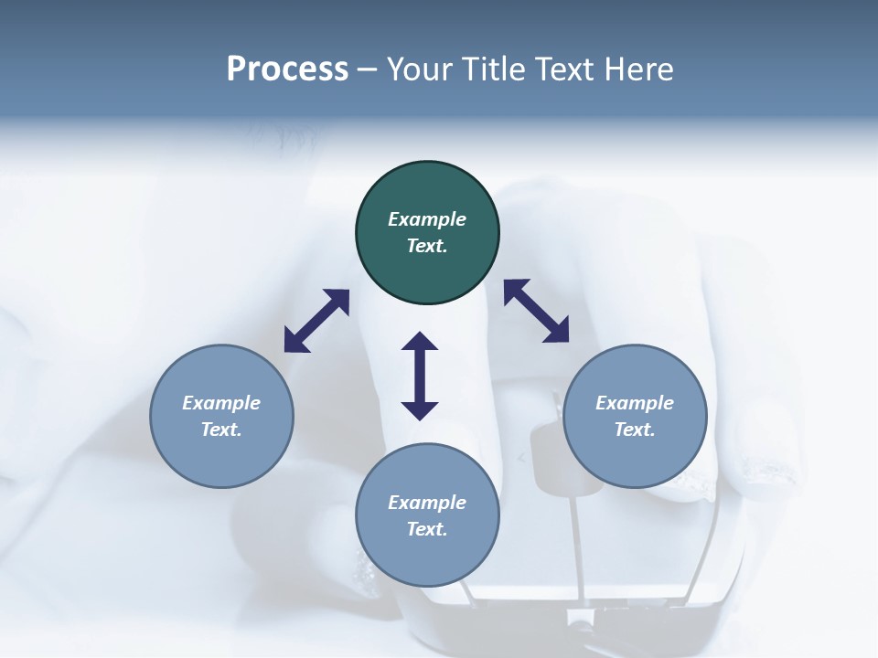 A Person Holding A Computer Mouse In Their Hand PowerPoint Template