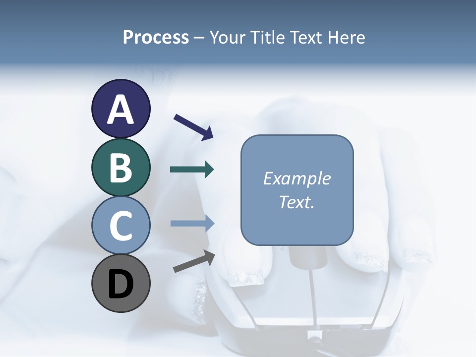 A Person Holding A Computer Mouse In Their Hand PowerPoint Template