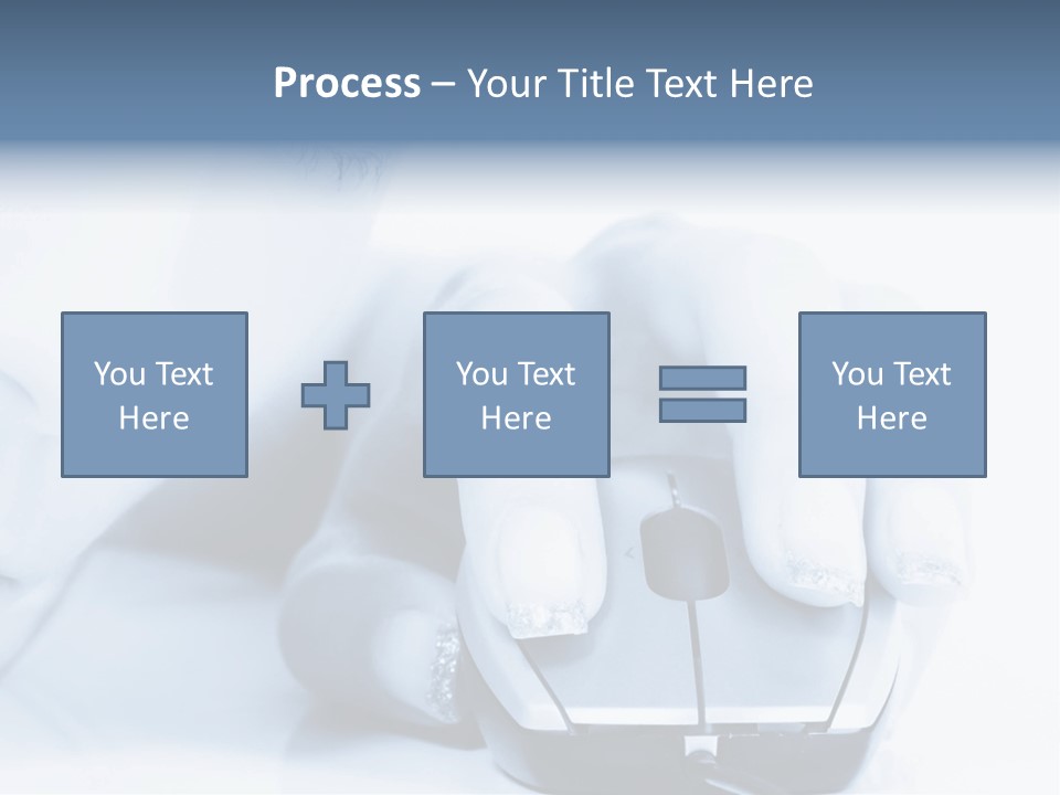 A Person Holding A Computer Mouse In Their Hand PowerPoint Template