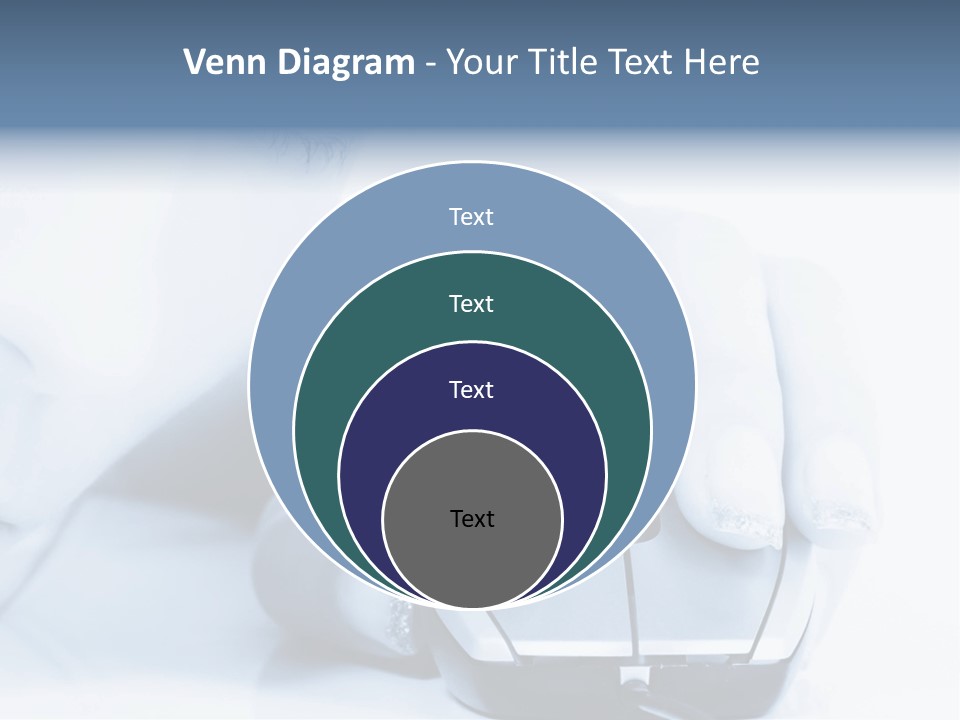 A Person Holding A Computer Mouse In Their Hand PowerPoint Template