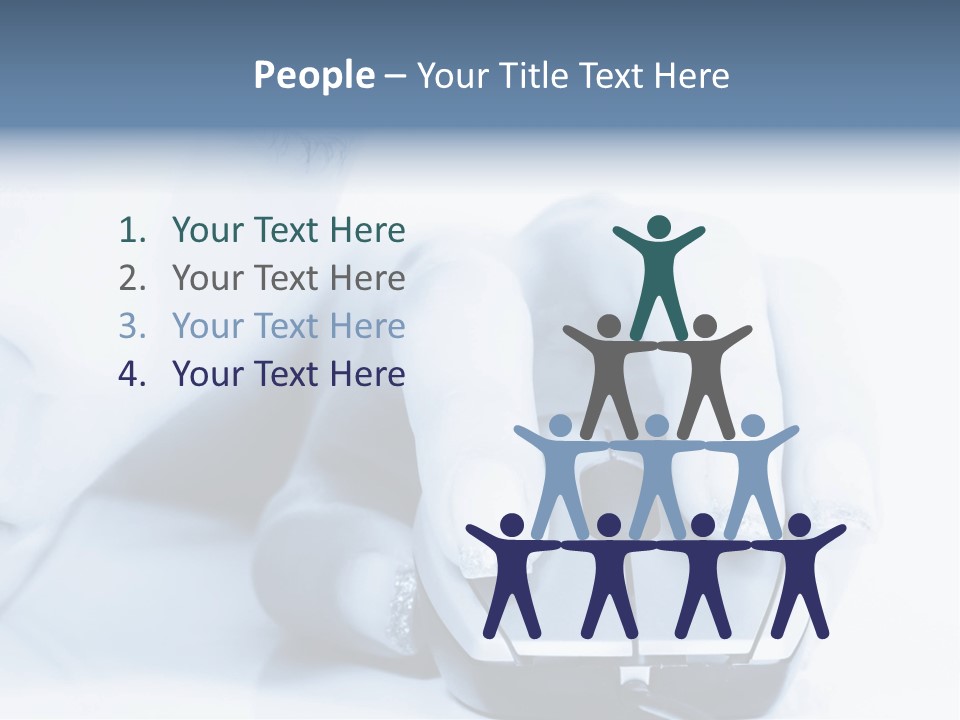 A Person Holding A Computer Mouse In Their Hand PowerPoint Template