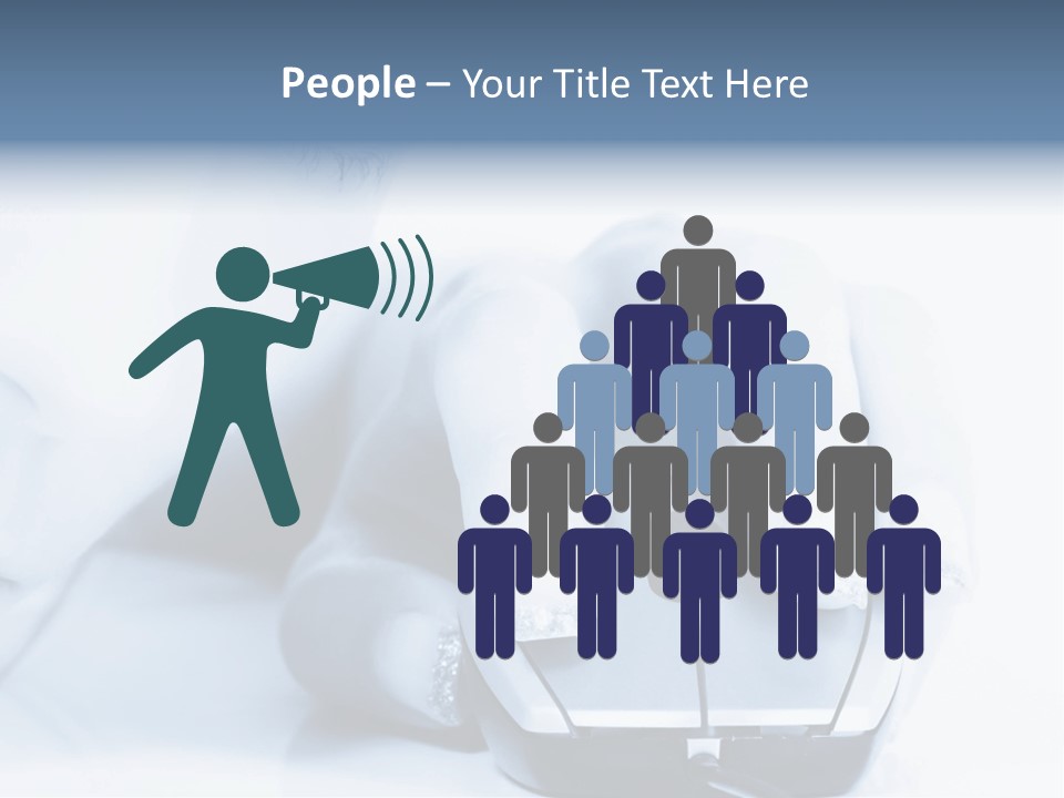 A Person Holding A Computer Mouse In Their Hand PowerPoint Template