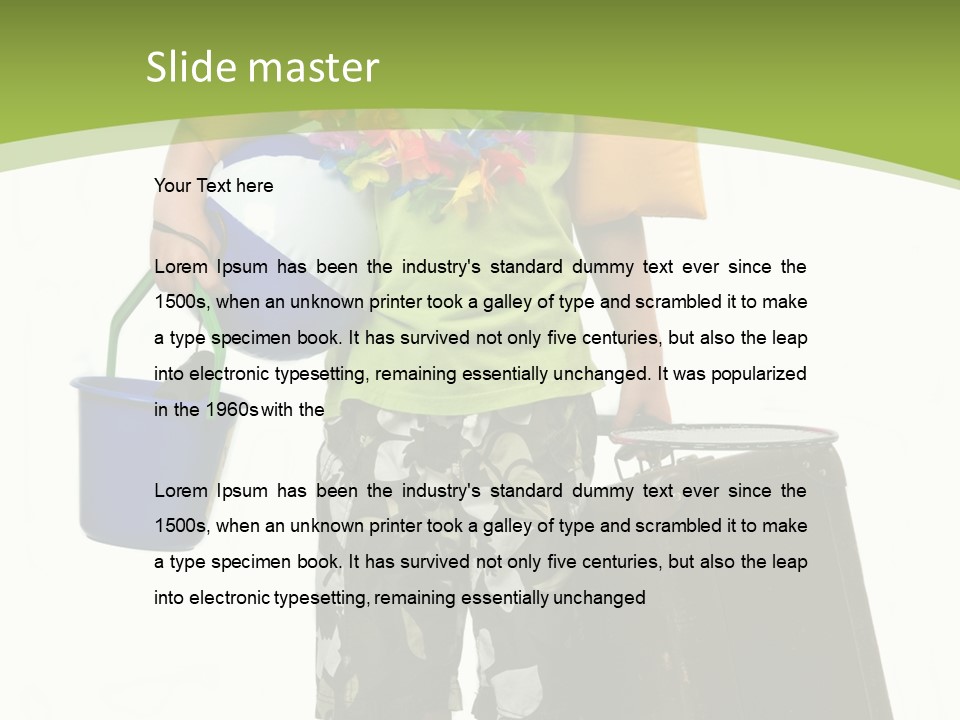 This Boy Is Ready To Go On Summer Vacation. PowerPoint Template