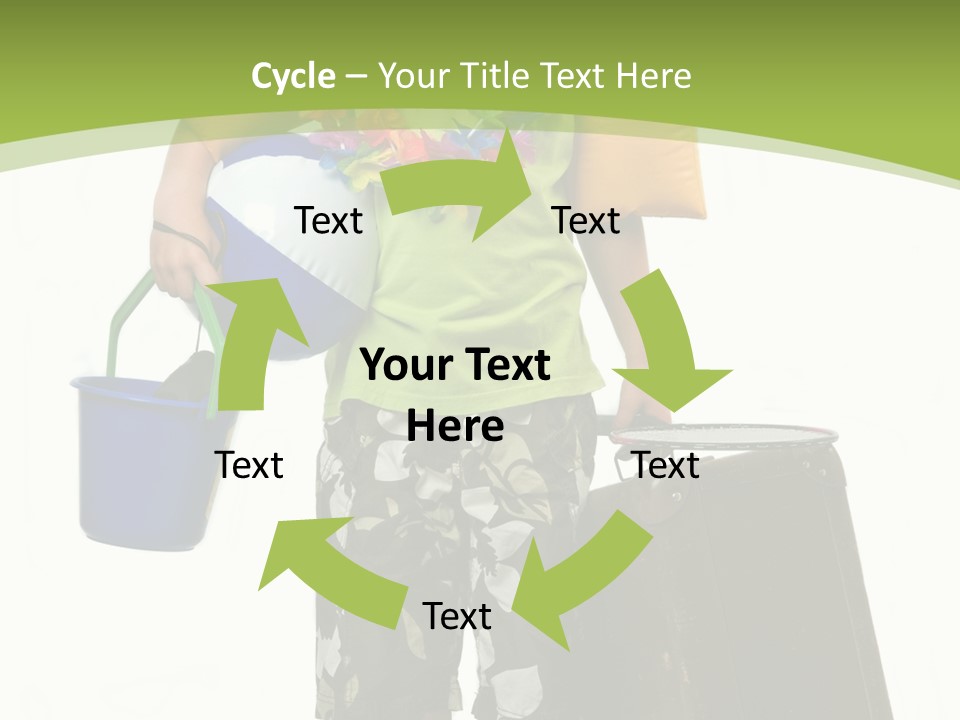 This Boy Is Ready To Go On Summer Vacation. PowerPoint Template