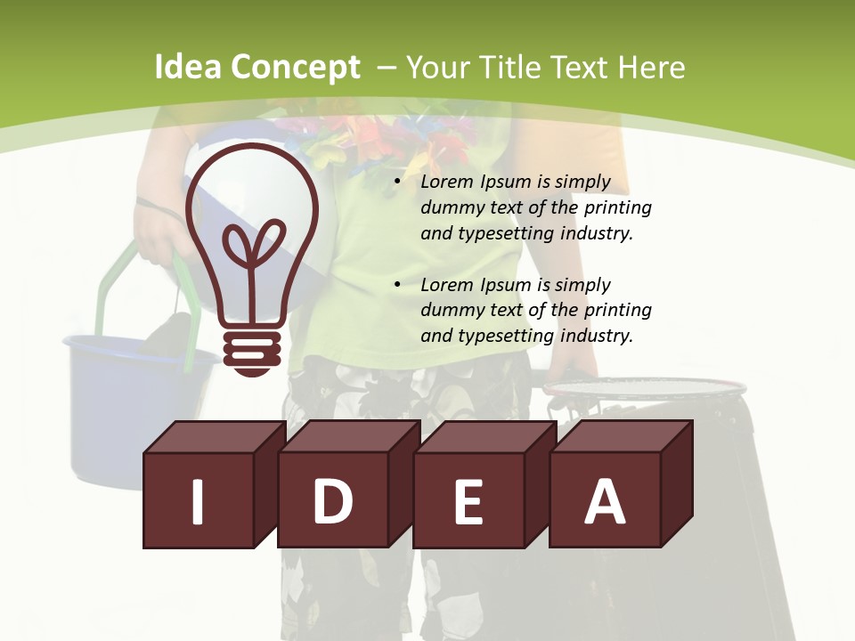 This Boy Is Ready To Go On Summer Vacation. PowerPoint Template