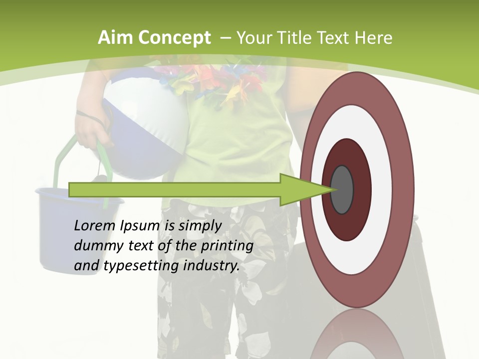 This Boy Is Ready To Go On Summer Vacation. PowerPoint Template